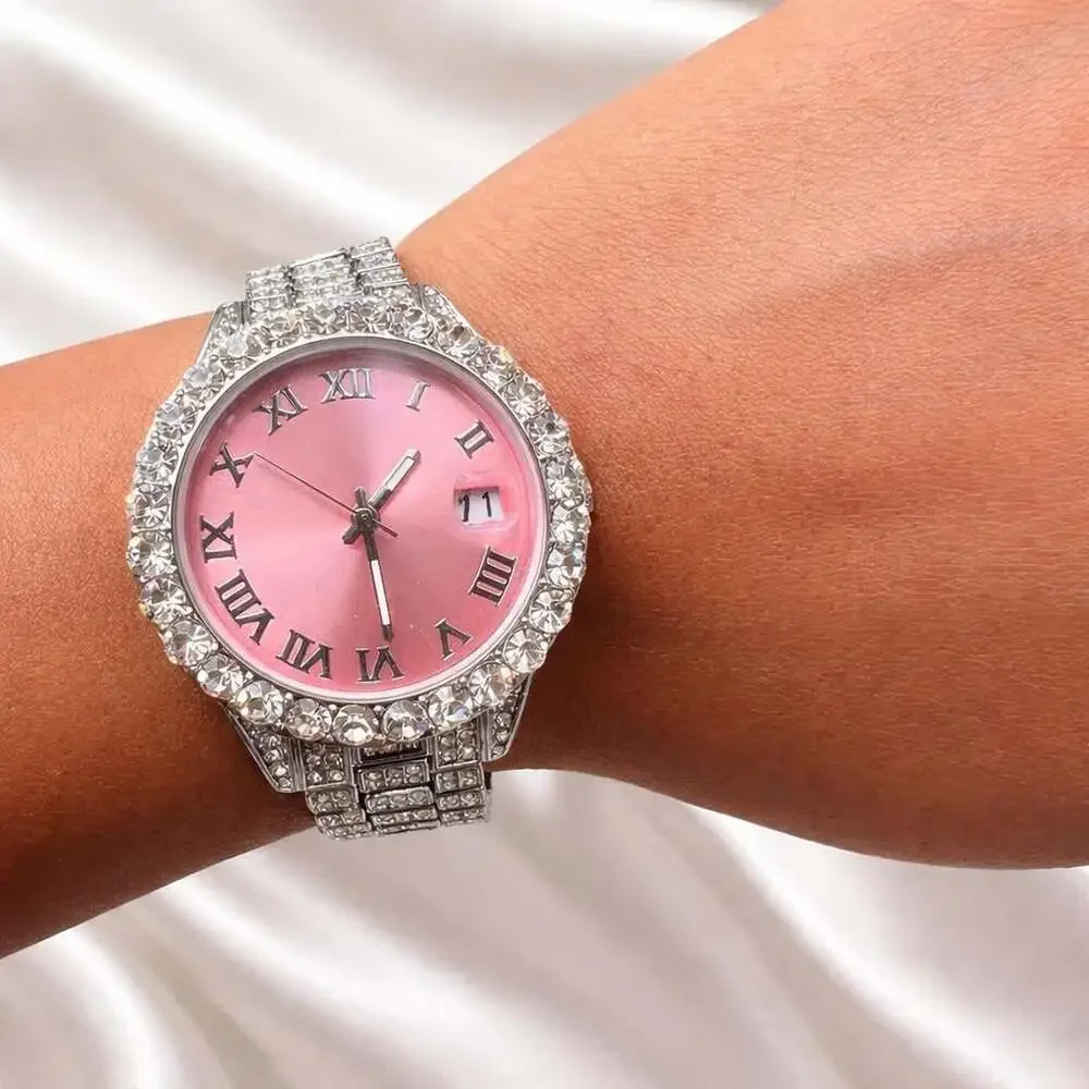 Women's Silver and Red Watch
